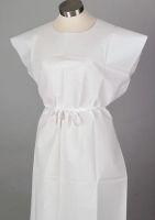 Disposable Tissue / Poly / Tissue Patient Gown, Blue, Size L