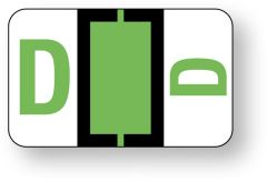 Alpha File Folder Label - Ident-A-File  Labeling System Side and Top Tab, 1-5/8" x 1" ULAF501D