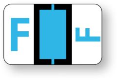 Alpha File Folder Label - Ident-A-File  Labeling System Side and Top Tab, 1-5/8" x 1" ULAF501F