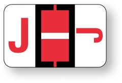 Alpha File Folder Label - Ident-A-File  Labeling System Side and Top Tab, 1-5/8" x 1" ULAF501J