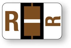 Alpha File Folder Label - Ident-A-File  Labeling System Side and Top Tab, 1-5/8" x 1" ULAF501R