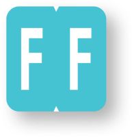 Alpha File Folder Label - GBS/VRE  8500 Compatible, 1-1/4" x 1-5/16" ULAF8850F