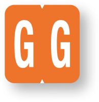 Alpha File Folder Label - GBS/VRE  8500 Compatible, 1-1/4" x 1-5/16" ULAF8850G
