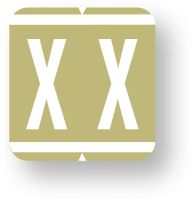 Alpha File Folder Label - GBS/VRE  8500 Compatible, 1-1/4" x 1-5/16"  ULAF8850X