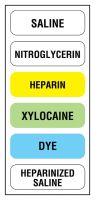 6-label Anesthesia Sheet - 1-1/2" x 1/2"