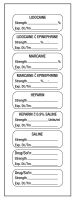 9-label Sheet, 1-1/2" x 1/2"
