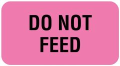 DO NOT FEED, Communication Label, 1-5/8" x 7/8"