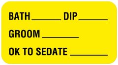 Boarding and Grooming Care Label 1-5/8" x 7/8"