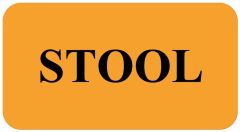 STOOL Communication Label 1-5/8" x 7/8"