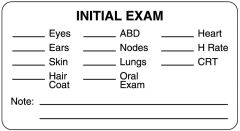 Examination Record Label, 3" x 1-5/8"