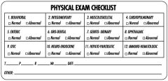 Examination Record Label, 4" x 1-7/8" ULAN494