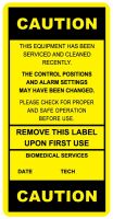 Alarm Caution, 2" x 4"