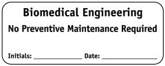 Biomed Engineering No PM Required, 2-1/4" x 7/8"
