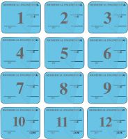 Blue 12 Mo Biomed Equipment Inspection Kit, 1-1/4" x 1"