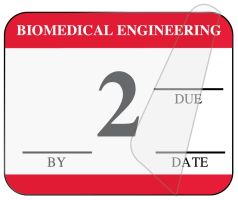 Biomedical Engineering Inspection Label, 1-1/4" x 1" - ULBE4002L