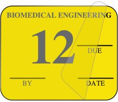 Biomedical Engineering Inspection Label, 1-1/4" x 1" - ULBE400A12