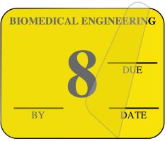Biomedical Engineering Inspection Label, 1-1/4" x 1" - ULBE400A8