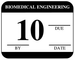 Biomedical Engineering Inspection Label, 1-1/4" x 1" - ULBE4010