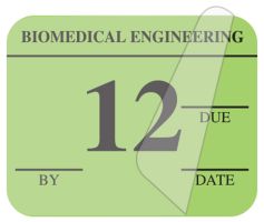 Biomedical Engineering Inspection Label, 1-1/4" x 1" - ULBE500A12
