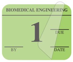 Biomedical Engineering Inspection Label, 1-1/4" x 1" - ULBE500A1