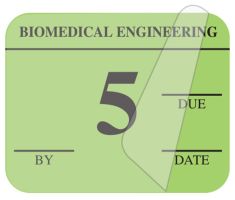 Biomedical Engineering Inspection Label, 1-1/4" x 1" - ULBE500A5