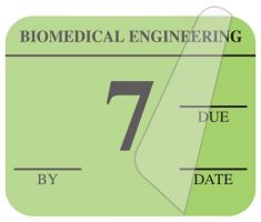 Biomedical Engineering Inspection Label, 1-1/4" x 1" - ULBE500A7