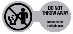 Do Not Throw Away Cord Label, 3-1/4" x 1-1/2"