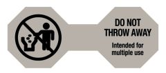 Do Not Throw Away Cord Label, 5" x 2"
