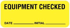 Equipment Checked Label, 2-1/4" x 7/8" - ULBE713