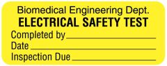 Electrical Equipment Safety Label - ULBE717
