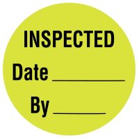 Electrical Equipment Safety Label - Fluorescent Green
