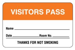 Name Badges, 2-3/4" x 1-3/4" - Orange