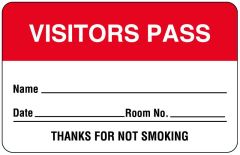 Name Badges, 2-3/4" x 1-3/4" - Red