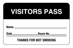 Name Badges, 2-3/4" x 1-3/4" - Black