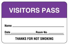 Name Badges, 2-3/4" x 1-3/4" - Purple