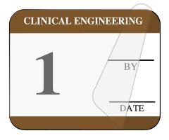 Clinical Engineering Inspection Label, 1-1/4" x 1"