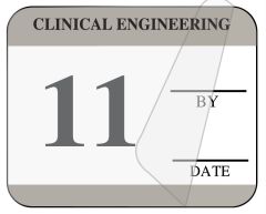 Clinical Engineering Inspection Label, 1-1/4" x 1" - ULCE4011L