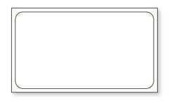 Direct Thermal Printer Label, 1" Core, 2-1/4" x 1-1/4" ULDP3122X