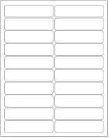Laser Printer Label, 1" x 4"