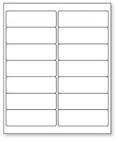 Laser Printer Label, 4" x 1-21/64" ULDP4510W