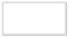 Direct Thermal Printer Label, 1" Core, 2-1/2" x 1"