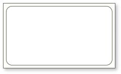 Direct Thermal Printer Label, 1" Core, 2-1/2" X 1-1/2"