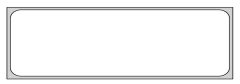 Direct Thermal Printer Label, 1" Core, 3-1/2" x 1"