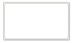 Direct Thermal Printer Label, 1" Core, 3-1/2" x 2"