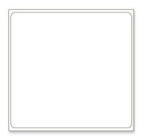 Direct Thermal Printer Label, 1" Core, 4" x 4" 