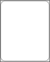Direct Thermal Printer Label, 1" Core, 4" x 6"