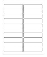 Laser Printer Labels, 4" x 1"