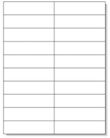 High Speed Laser Printer Label, 4-1/4" x 1-1/16"