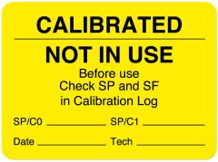 Calibration Label, 2-3/8" x 1-3/4" - ULLR307
