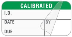 Calibration Label, 1-1/2" x 3/4" - ULQA098